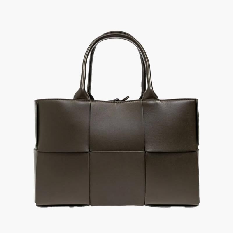 Alice - Shopper Bag Made of Vegan Leather for Style Amori Love Brown