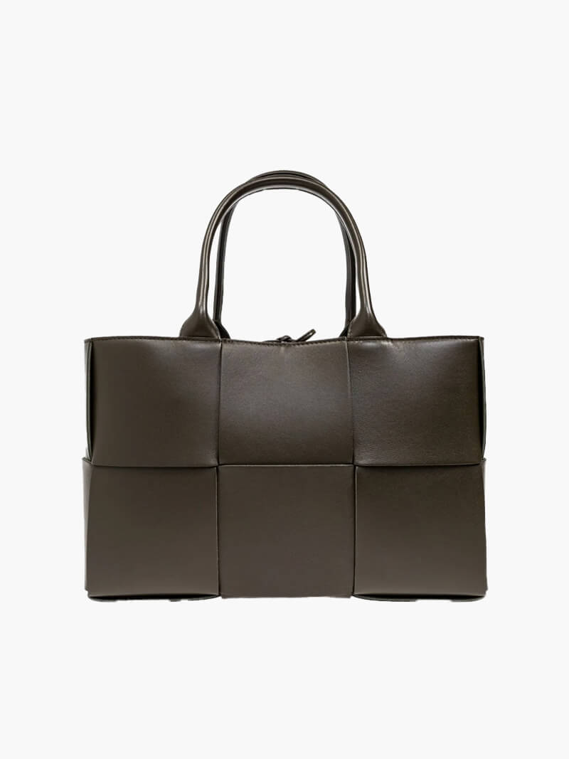 Alice Woven Shopper Bag for Everyday Style and Functionality Amori Love Coffee