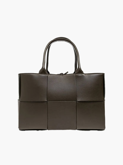 Alice Woven Shopper Bag for Everyday Style and Functionality Amori Love Coffee
