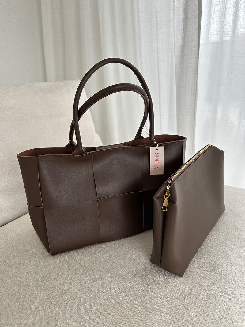 Alice Woven Shopper Bag for Everyday Style and Functionality Amori Love