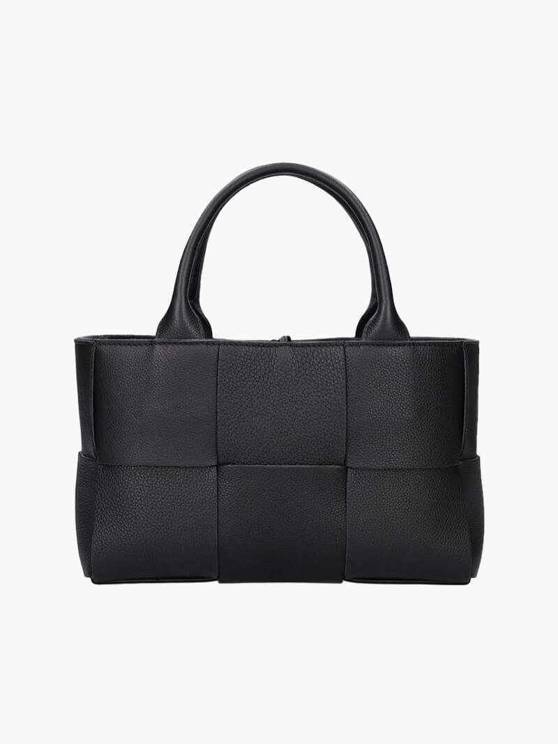Alice Woven Shopper Bag for Everyday Style and Functionality Amori Love Black