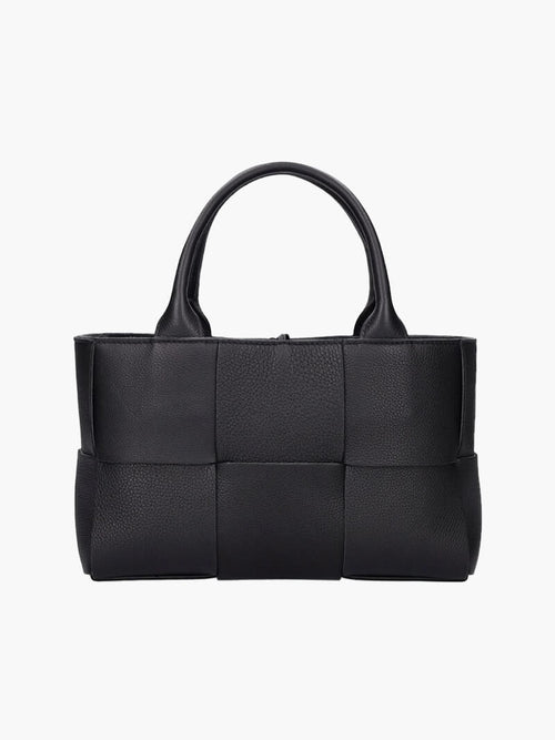 Alice Woven Shopper Bag for Everyday Style and Functionality Amori Love Black