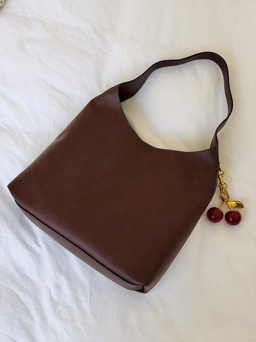 Amelia Faux Leather Bag with Cherry Charm for Stylish Days Amori Love