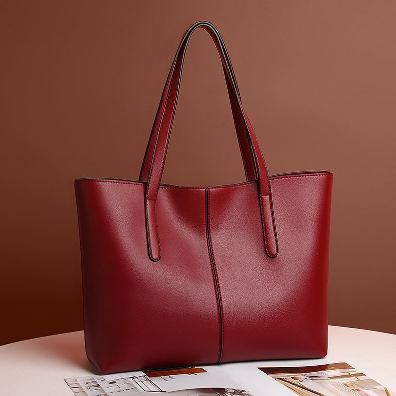Sleek PU Leather Tote Bag Amori Love