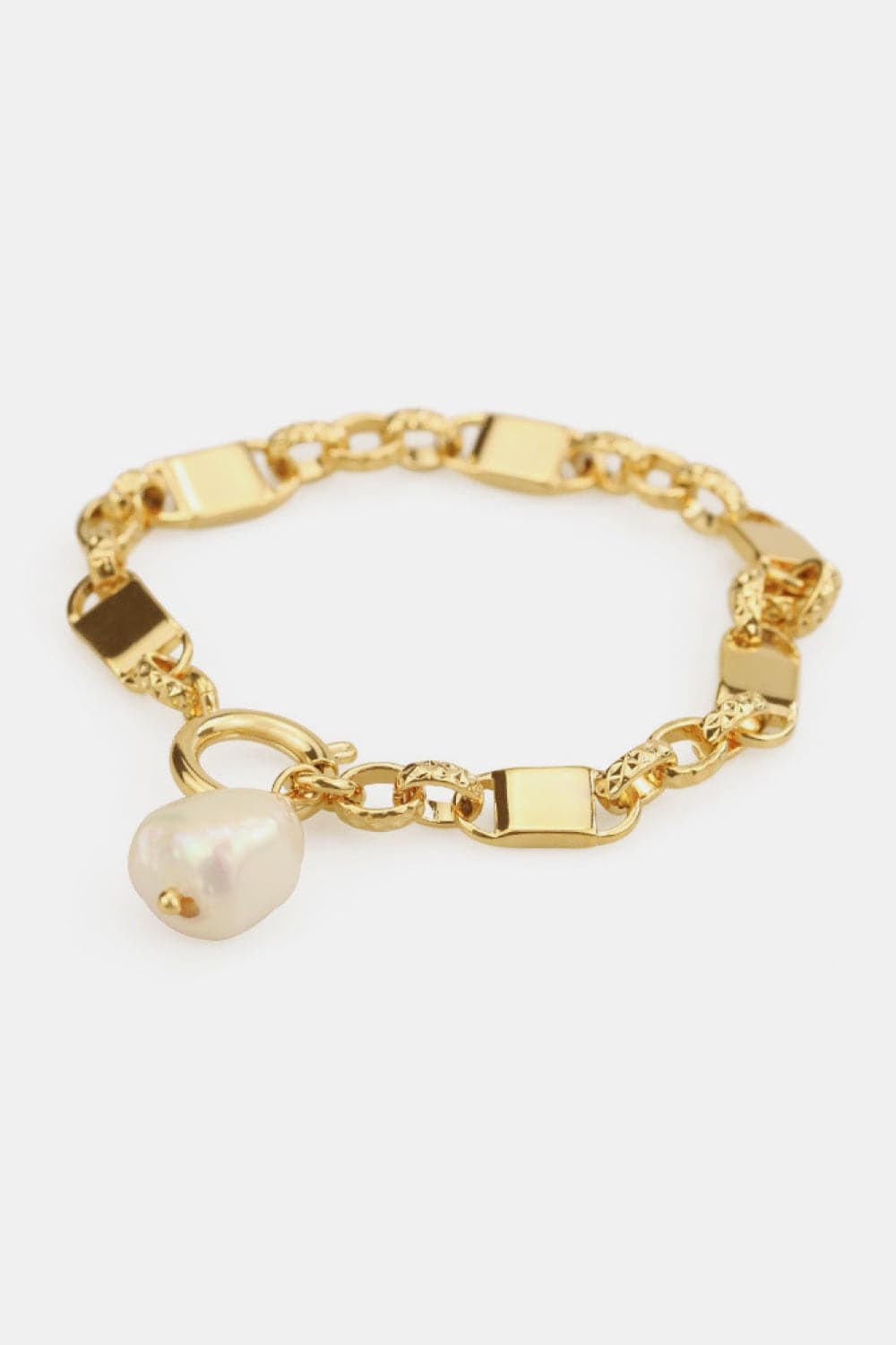 Elegant Link Chain Bracelet with Pearl for Women - Loved ones